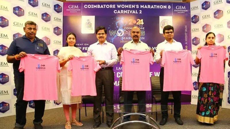 Over 5,000 participate in women's night marathon in Coimbatore sgb