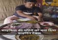 man used bicycle wheel as a dining table video goes viral zkamn