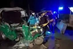 bihar lakhisarai accident 9 casualties 5 injuries truck autorickshaw collision XSMN
