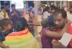 hyderabad airport viral video two brother return india after spent 18 years in dubai jail kxa 