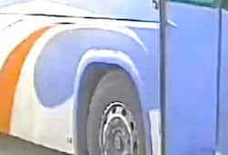 Viral Video: Shocking CCTV footage reveals bus driver tragic death in tyre blast (WATCH)