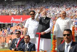 PM Modi is on his three-day Gujarat tour he laid the foundation stone and inaugurated development projects worth Rs 8,350 crore XSMN