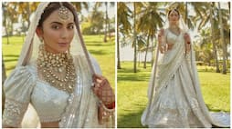 Rakul Preet Singh wedding white colour lehenga Photos stunning look xbw