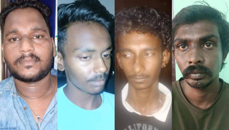 Enmity followed by abduction and beating of a youth Charummudu four persons arrested by the police ppp