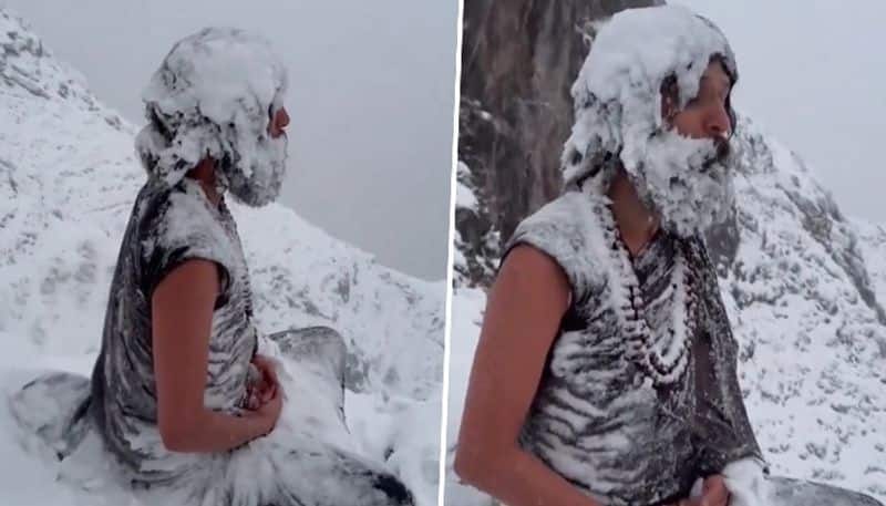 Ice clad, yet unbroken: Viral video captures Yogi's unwavering meditation in Himalaya's extreme cold (WATCH) snt