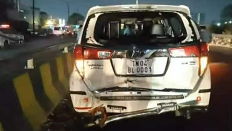Chennai mayor Priya's car was involved in the accident-rag