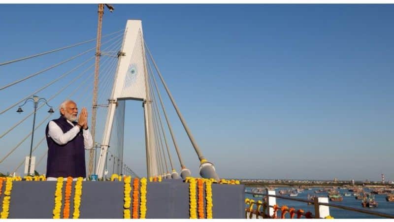 , Gujarat news PM Modi inaugurated  country's longest cable bridge Sudarshan Setu in Dwarka XSMN
