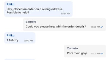 Zomato's hilarious response leaves netizens in splits after woman orders to wrong address