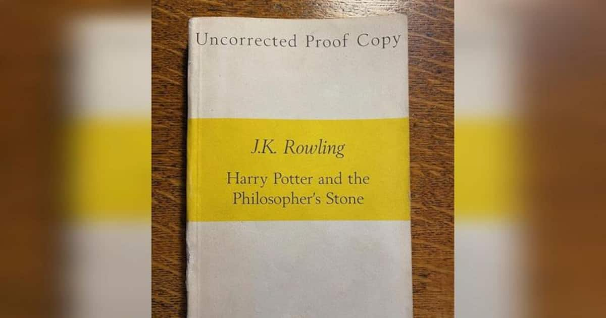 Rare Harry Potter Proof Copy, Bought For Pennies In 1997, Fetches More ...