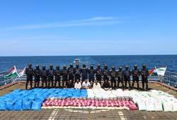  Gujarat news ncb along with indian navy gujarat ats seized kilos of drugs from pakistan boat xsmn