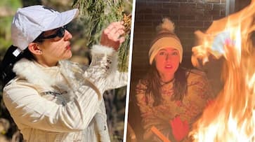 Oh pine will you be mine', Sara Ali Khan shares sun-kissed pictures from mountains [PHOTOS] ATG