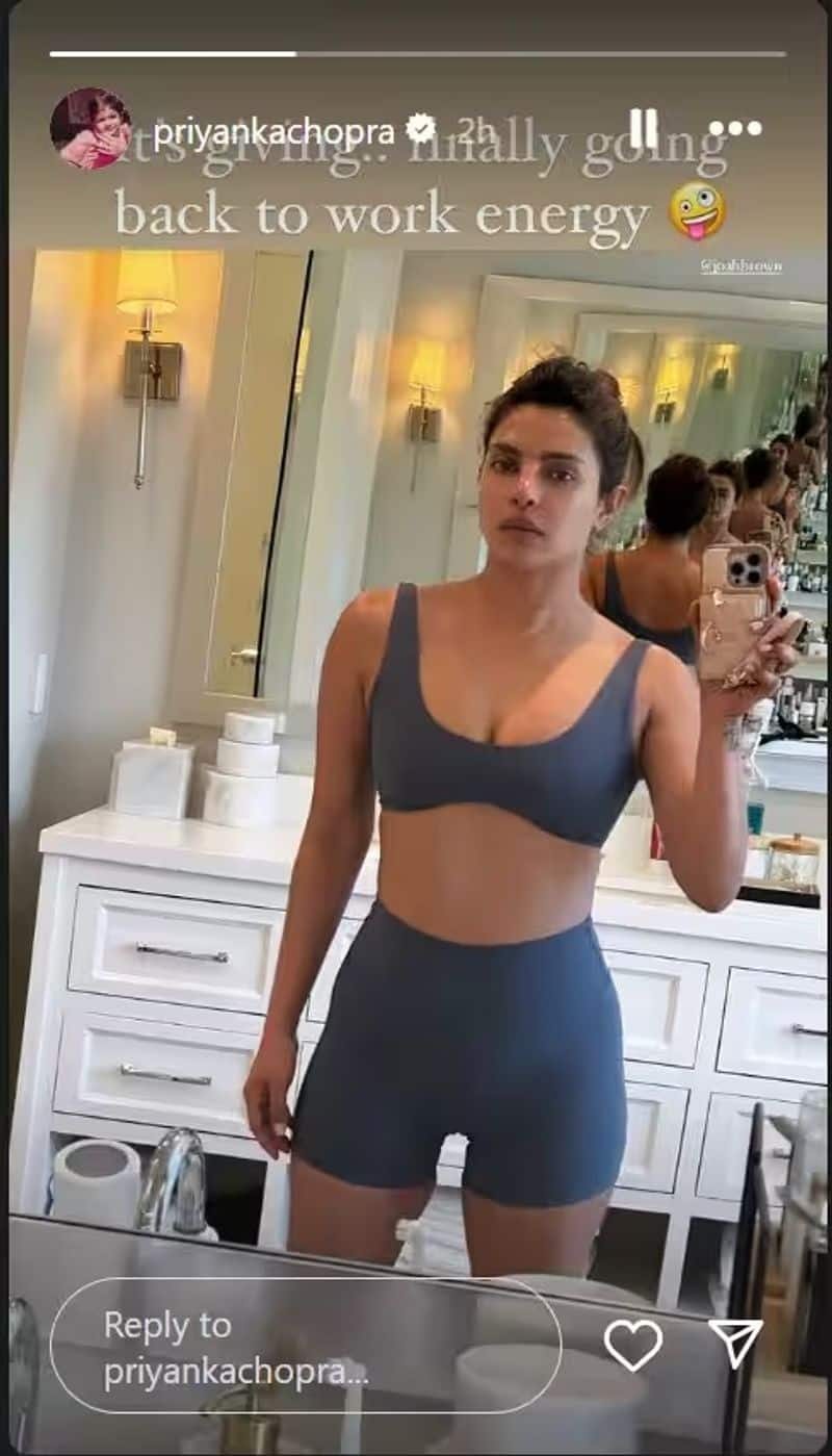 Priyanka Chopra shows off her toned physique in mirror selfie; actress prepares for new project RBA
