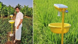 Farmer Karibasappas innovation of solar insect trap is earning him international recognition inspirational-story-of-karnataka-farmer iwh