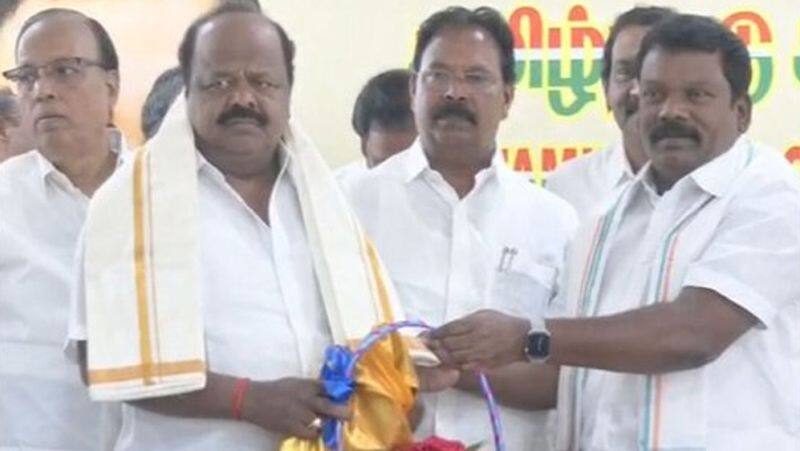 Tamil maanila congress party chief executive asokan join congress tvk