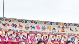 anil ambani tina ambani reached jamnagar with family anant ambani radhika merchant wedding photos kxa 