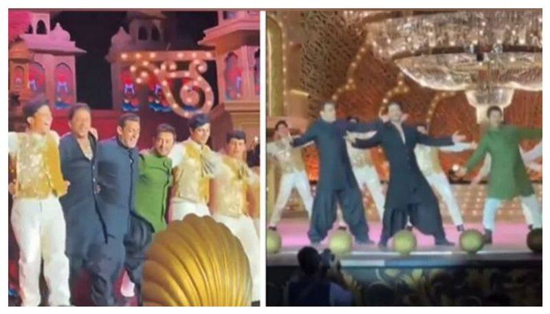Anant Ambani and Radhika Merchant wedding Day 2: Salman, Aamir, Shah Rukh  Khan dance to 'Naatu Naatu'-WATCH