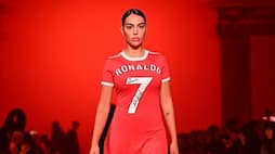 football Georgina Rodriguez stuns with Man United-inspired 'Ronaldo 7' dress at Paris Fashion Week; See Photos snt