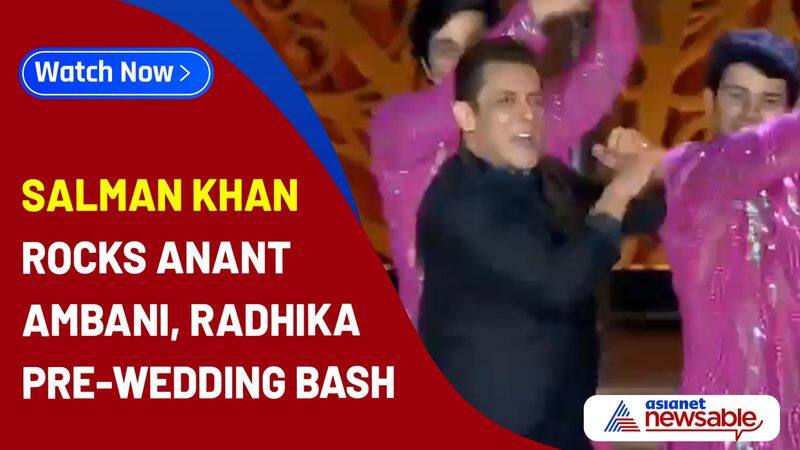 Tenu Leke...', Salman Khan dances at Anant Ambani, Radhika Merchant pre-wedding bash at Jamnagar [WATCH] ATG