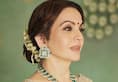 Nita Ambani jewellery collection price  emerald diamond necklace sets kxa 