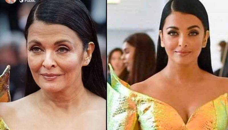 actress Aishwarya Rai Bachchan edited old age photo goes viral nrn 