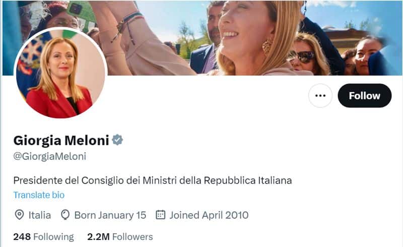 Fact Check: Did Italian PM Giorgia Meloni add 'Modi ka Parivaar' to her X profile? Here's the truth snt