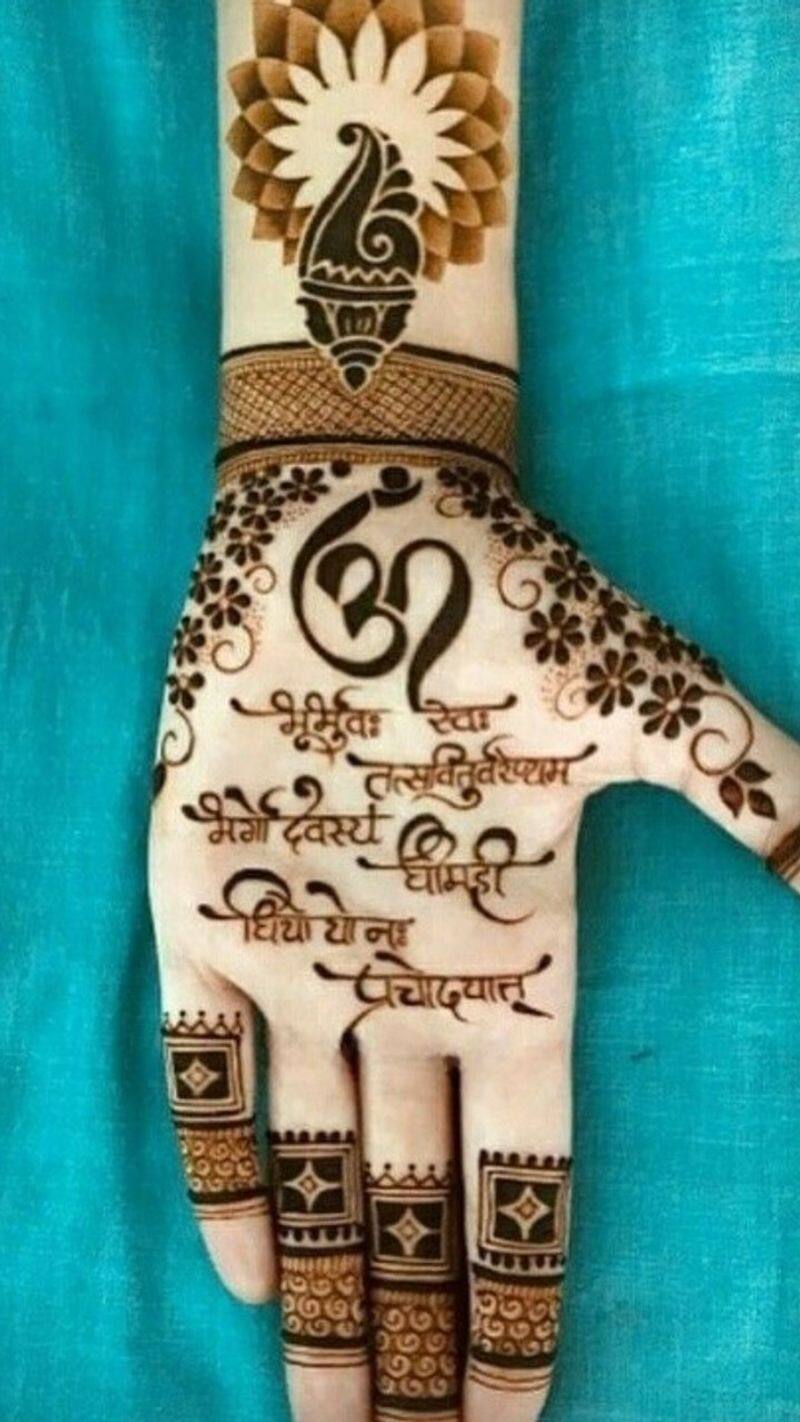 Navratri mehndi designs latest simple mehndi designs 2023 navratri ki mehndi  henna designs arabic garba jai mata di happy navratri mehndi ke designs -  Navratri Mehndi design: गोरे-गोरे हाथों में रचाएं शेरावाली