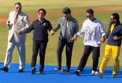 Ram Charan shakes leg with Akshay Kumar, Sachin Tendulkar to Oscar award winning 'Naatu Naatu' [WATCH]