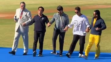 Ram Charan shakes leg with Akshay Kumar, Sachin Tendulkar to Oscar award winning 'Naatu Naatu' [WATCH]