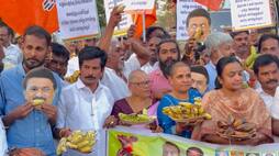 after dmk vadai campaign BJP Members in coimbatore campaign by giving banans to people ans