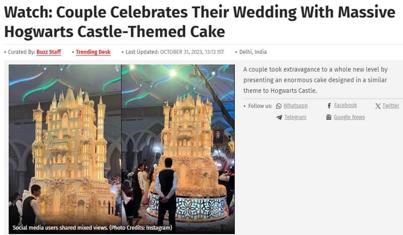 Fact Check on biggest wedding cake ever in Anant Ambani and Radhika Merchant pre wedding party 
