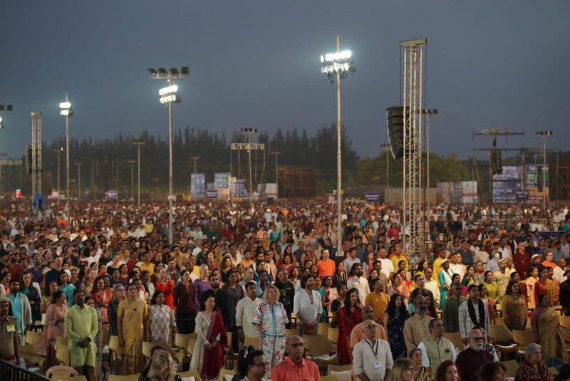 Maha Shivratri festival at Isha center attracting youth from all over the world Vice President praises isha ans