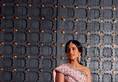 mukesh ambani daughter in law radhika merchant wore a Light Pink Crepe Gown and crystals embedded lehenga xbw 