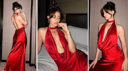 Disha Patani SEXY photos: Yodha actress looks HOT in red backless satin gown; take a look RBA