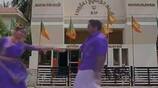Sarathkumar and Khushbu dancing for nattamai movie song in front of kamalalayam viral video ans