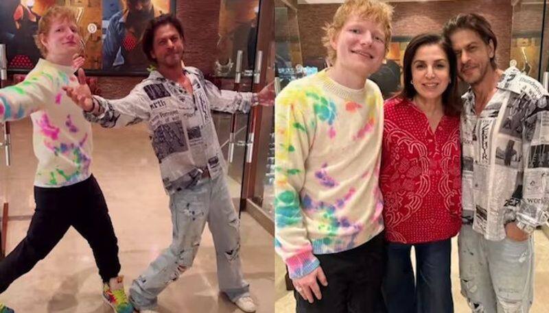 When you get to direct Ed Sheeran and Shah Rukh Khan...', Farha Khan posts video with the iconic duo [WATCH] ATG