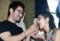 Aamir Khan celebrates 59th birthday with paps; feeds cake to Kiran Rao [WATCH] ATG