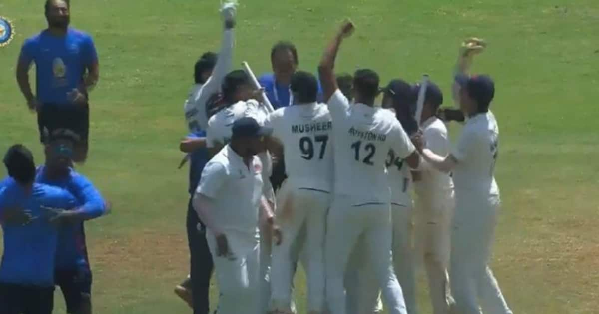 Mumbai Defeat Vidarbha To Clinch 42nd Ranji Trophy; Celebration Video ...