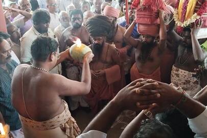 Dharmapuram Adheenam Returned back to mayiladuthurai after kasi visit ans