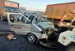 Rajasthan Accident News Jaipur Ajmer Highway Shahpura eco car tanker collision Batati Dham Darshan Many people in car died XSMN
