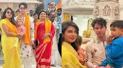 Actress Priyanka Chopra wore a yellow saree worth Rs 60000 in Ayodhya temple watch daughter malti reaction XBW
