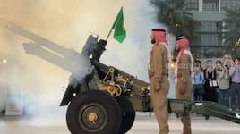 A cannon shot and ifthar announcement in Gulf countries during Ramadan
