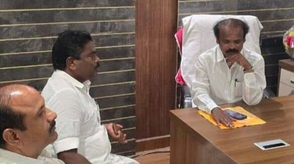 AIADMK officials pacified Jagan Murthy, who was unhappy with the allotment of seats to the Pradachi Bharatham party KAK