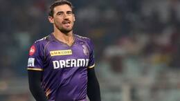 Mitchell Starc shows his excellent bowling performance by taking 3 wickets in 4 overs during KKR vs LSG in 28th IPL Match at Eden Gardens, rsk