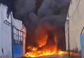 Delhi Fire News Fire havoc before Holi A massive fire broke out in a factory in Alipur Fire brigade team busy in extinguishing XSMN