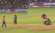 Virat Kohli Fan Thrashed By Security For Hugging RCB Star Mid match video goes viral kvn