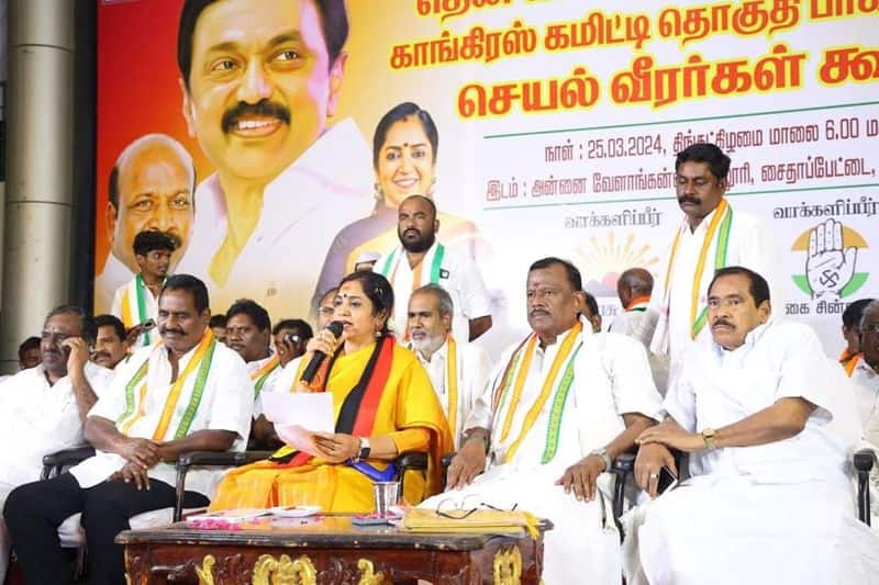DMK candidate Tamilachi Thangapandian injured after falling down during election campaign KAK