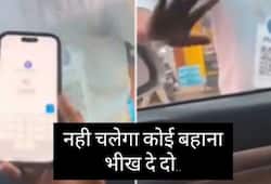 video viral of beggar begging with qr code zkamn