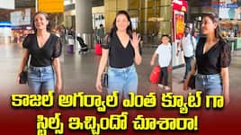 Beautiful Kajal Aggarwal spotted without Makeup at airport