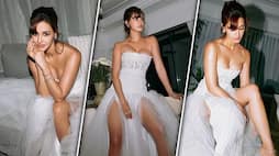 SEXY PHOTOS: Disha Patani flaunts her curves in wedding-inspired off-shoulder white gown RBA