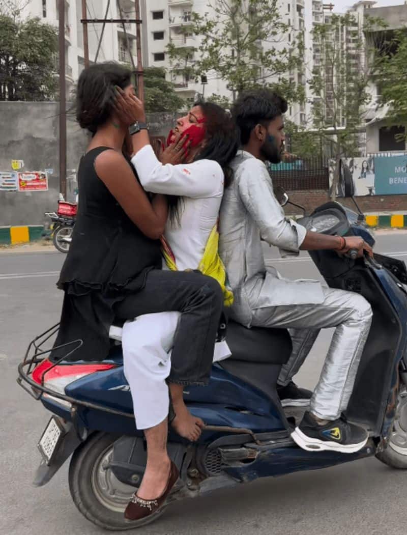 'Financial struggle': Noida girls in viral Holi videos cite inability to pay Rs 33000 challan by police